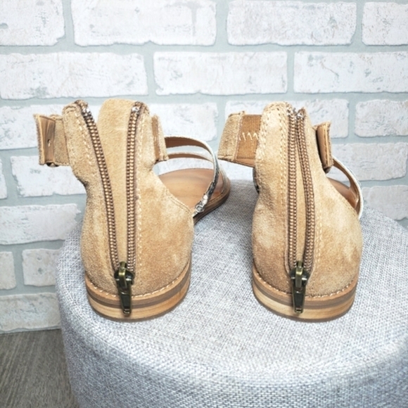 FRYE & CO. EVIE 2 Band Sandal Flats Size 7 - Picture 5 of 12